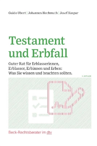 Buchcover und Innenansicht für das Buch: Testament und Erbfall