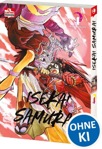 Buchcover und Innenansicht für das Buch: Isekai Samurai