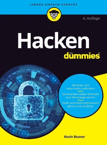 Buchcover und Innenansicht für das Buch: Hacken für Dummies