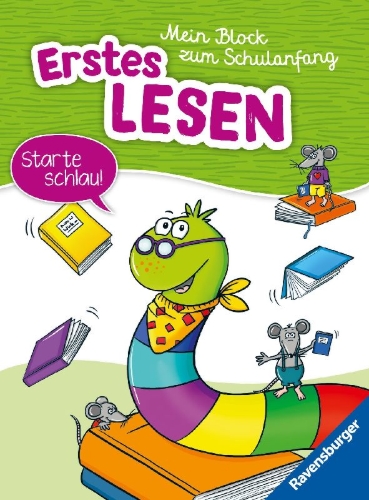 Buchcover und Innenansicht für das Buch: Mein Block zum Schulanfang: Erstes Lesen