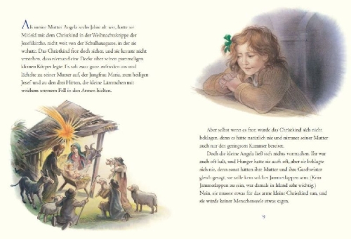 Buchcover und Innenansicht für das Buch: Angela and the Baby Jesus