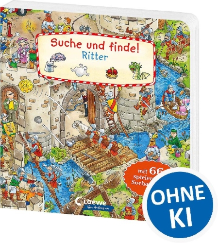 Buchcover und Innenansicht für das Buch: Suche und finde! - Ritter