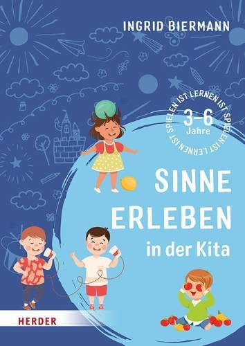 Buchcover und Innenansicht für das Buch: Sinne erleben in der Kita