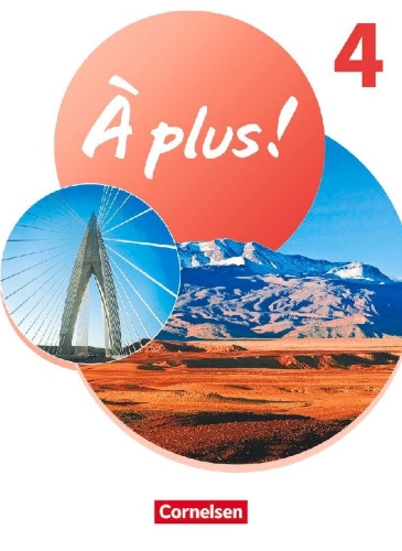 Buchcover und Innenansicht für das Buch: À plus ! 1. und 2. Fremdsprache. Band 4 - Schulbuch mit Audios und Videos