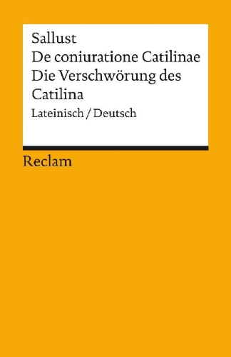 Buchcover und Innenansicht für das Buch: De coniuratione Catilinae / Die Verschwörung des Catilina