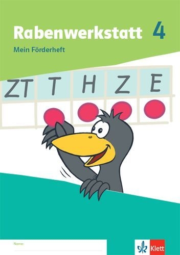 Buchcover und Innenansicht für das Buch: Rabenwerkstatt 4. Mein Förderheft Klasse 4
