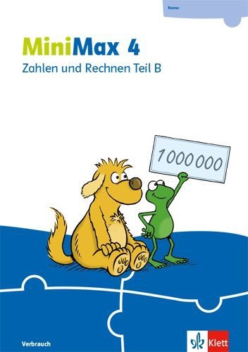 Buchcover und Innenansicht für das Buch: MiniMax 4. Themenheft Zahlen und Rechnen B - Verbrauchsmaterial Klasse 4