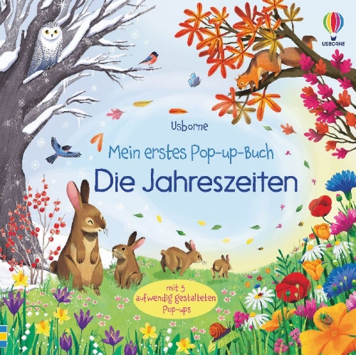 Buchcover und Innenansicht für das Buch: Mein erstes Pop-up-Buch: Die Jahreszeiten