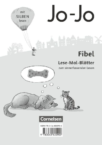 Buchcover und Innenansicht für das Buch: Jo-Jo Fibel 1. Schuljahr - Allgemeine Ausgabe - Neubearbeitung 2016. Lese-Mal-Blätter