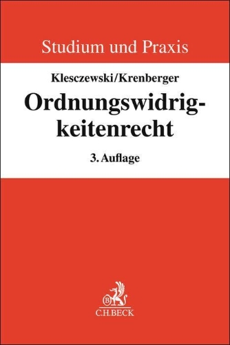 Buchcover und Innenansicht für das Buch: Ordnungswidrigkeitenrecht