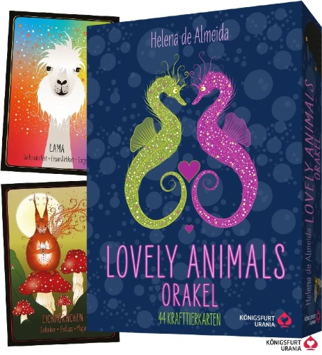 Buchcover und Innenansicht für das Buch: Lovely Animals Orakel