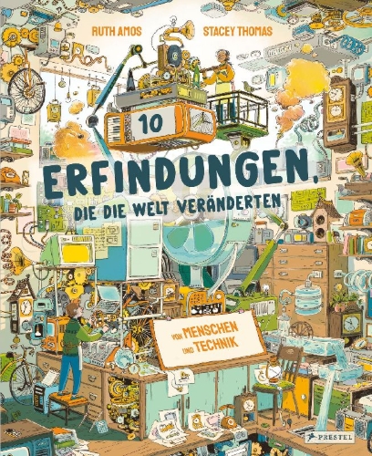 Buchcover und Innenansicht für das Buch: The Inventor's Workshop: 10 Inventions That Changed the World