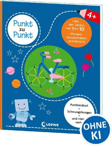 Buchcover und Innenansicht für das Buch: Je relie les points