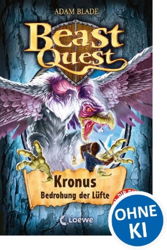 Buchcover und Innenansicht für das Buch: Beast Quest 47 - Kronus, Bedrohung der Lüfte