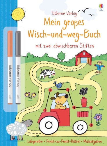 Buchcover und Innenansicht für das Buch: Big Wipe-Clean Activity Book