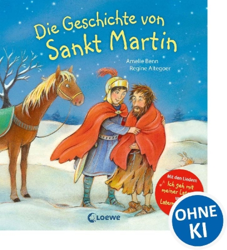 Buchcover und Innenansicht für das Buch: Die Geschichte von Sankt Martin