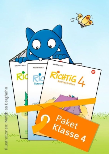 Buchcover und Innenansicht für das Buch: Die RiCHTiG Reihe. Paket Klasse 4