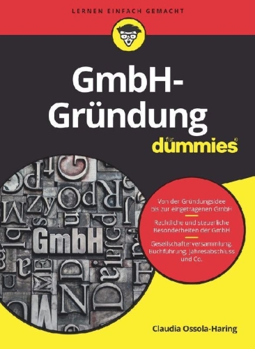 Buchcover und Innenansicht für das Buch: GmbH-Gründung für Dummies