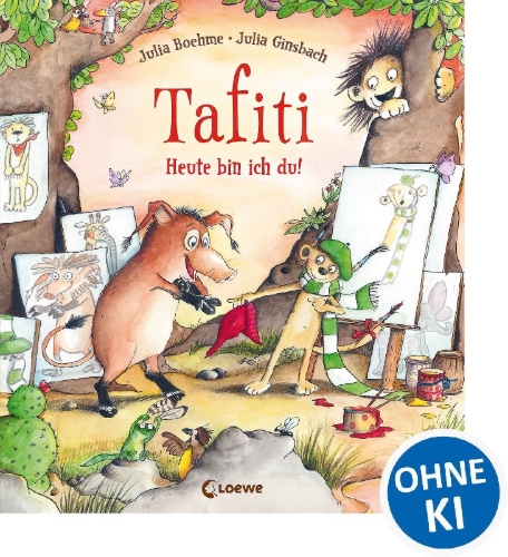 Buchcover und Innenansicht für das Buch: Tafiti - Heute bin ich du!