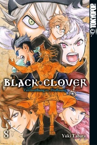 Buchcover und Innenansicht für das Buch: Black Clover 08