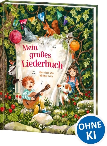 Buchcover und Innenansicht für das Buch: Mein großes Liederbuch