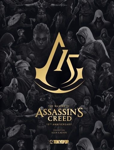 Buchcover und Innenansicht für das Buch: The Making of Assassin's Creed - 15th Anniversary