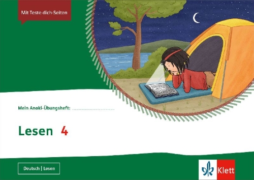Buchcover und Innenansicht für das Buch: Lesen 4. Übungsheft Klasse 4