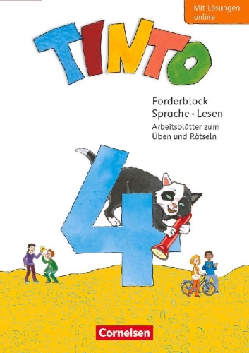 Buchcover und Innenansicht für das Buch: Tinto Sprachlesebuch 4. Schuljahr - Forderblock Sprache und Lesen