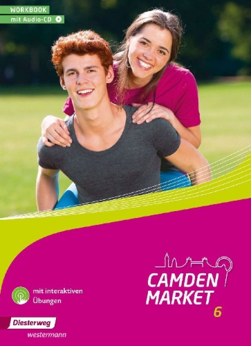Buchcover und Innenansicht für das Buch: Camden Market 6. Workbook mit Audio-CD und interaktiven Übungen