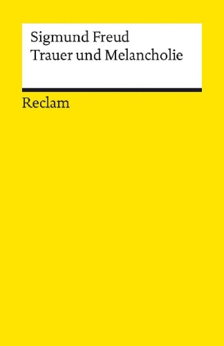 Buchcover und Innenansicht für das Buch: Trauer und Melancholie