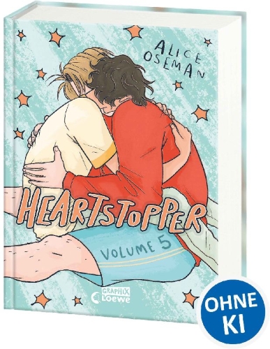 Buchcover und Innenansicht für das Buch: Heartstopper Volume 5 (deutsche Hardcover-Ausgabe)