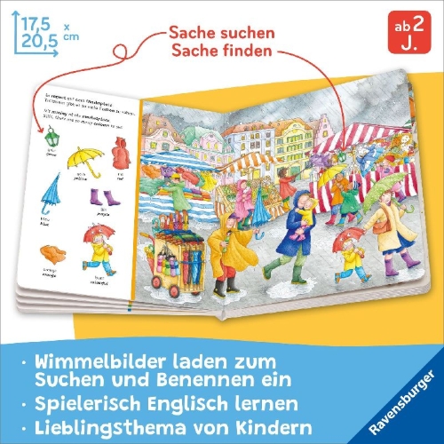 Buchcover und Innenansicht für das Buch: Sachen suchen - Englisch lernen