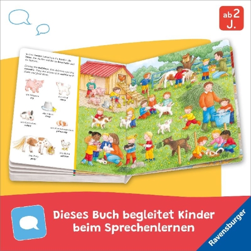 Buchcover und Innenansicht für das Buch: Sachen suchen - Englisch lernen