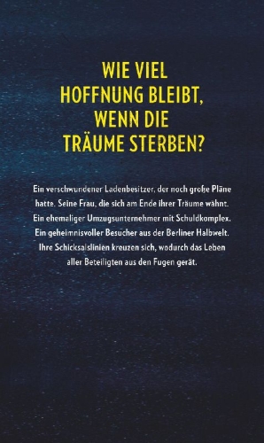 Buchcover und Innenansicht für das Buch: Lichtjahre im Dunkel
