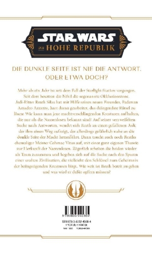 Buchcover und Innenansicht für das Buch: Star Wars: The High Republic - Tears of the Nameless