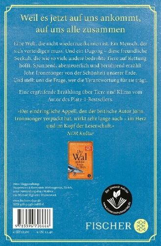 Buchcover und Innenansicht für das Buch: Das Jahr des Dugong - Eine Geschichte für unsere Zeit