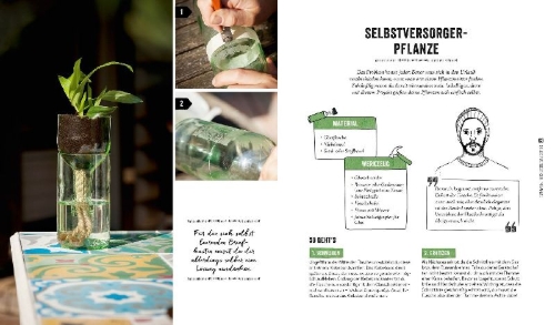 Buchcover und Innenansicht für das Buch: Hochbeet, Teich, Palettentisch - Projekte zum Selbermachen für Garten & Balkon