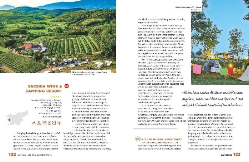 Buchcover und Innenansicht für das Buch: Yes we camp! Secret Campsites (Europa)