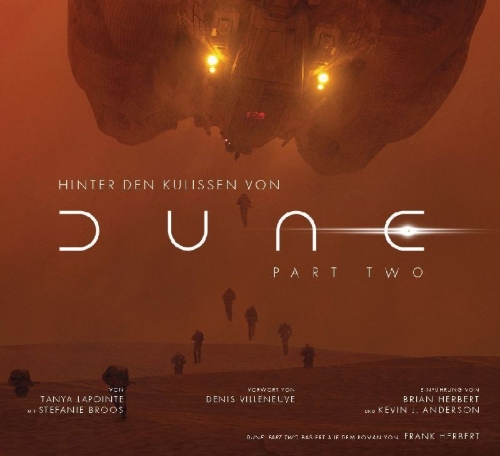 Buchcover und Innenansicht für das Buch: Hinter den Kulissen von Dune: Part Two