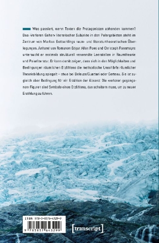 Buchcover und Innenansicht für das Buch: Verloren Gehen in den Polargebieten der Literatur
