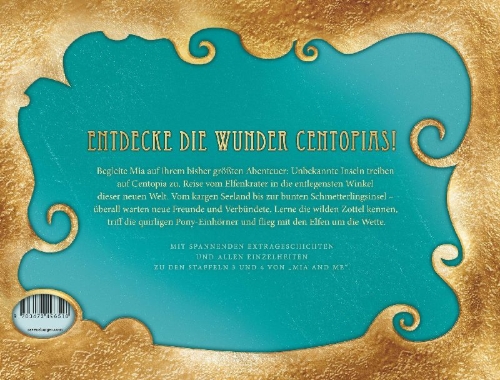 Buchcover und Innenansicht für das Buch: Mia and me - Die Legende von Centopia