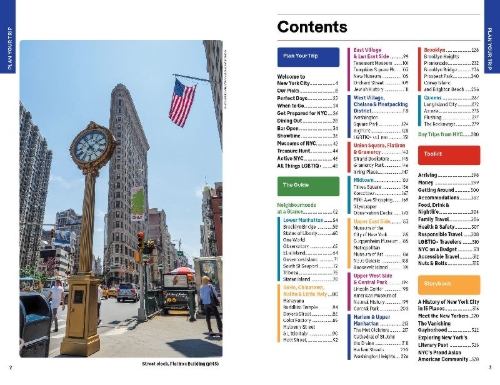 Buchcover und Innenansicht für das Buch: Lonely Planet New York City