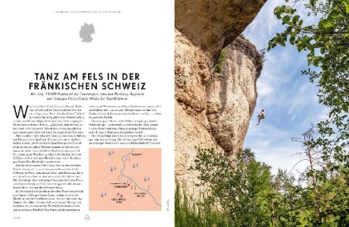 Buchcover und Innenansicht für das Buch: LONELY PLANET Bildband Legendäre Outdoorabenteuer in Deutschland