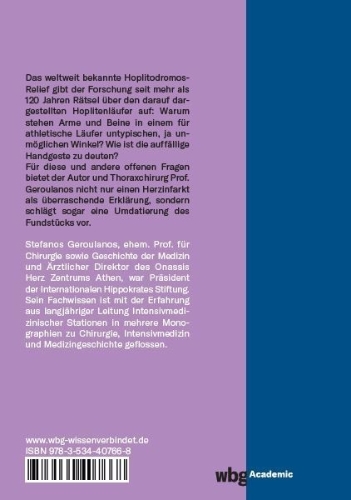 Buchcover und Innenansicht für das Buch: Das Hoplitodromos-Relief