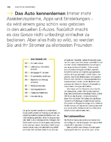 Buchcover und Innenansicht für das Buch: Umstieg aufs Elektroauto