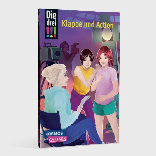 Buchcover und Innenansicht für das Buch: Die drei !!!: Klappe und Action