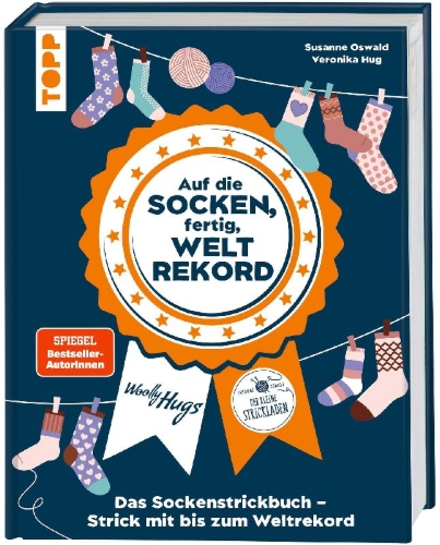 Buchcover und Innenansicht für das Buch: Auf die Socken, fertig, Weltrekord!