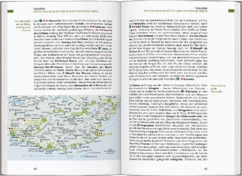 Buchcover und Innenansicht für das Buch: Baedeker Reiseführer Provence, Côte d'Azur
