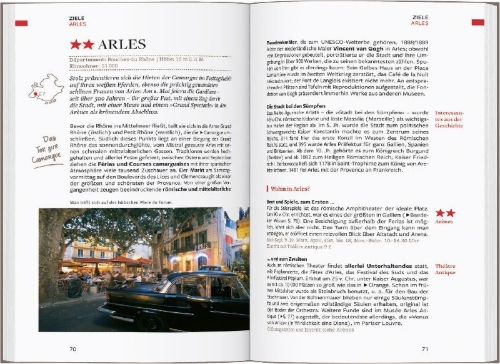Buchcover und Innenansicht für das Buch: Baedeker Reiseführer Provence, Côte d'Azur