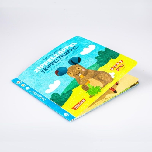 Buchcover und Innenansicht für das Buch: Baby Pixi (unkaputtbar) 113: Zippelzappel Trippeltrappel